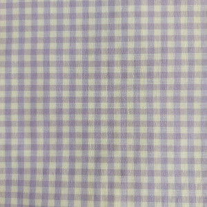 Zephir Cotton Fabric Gingham Square Color Lilac